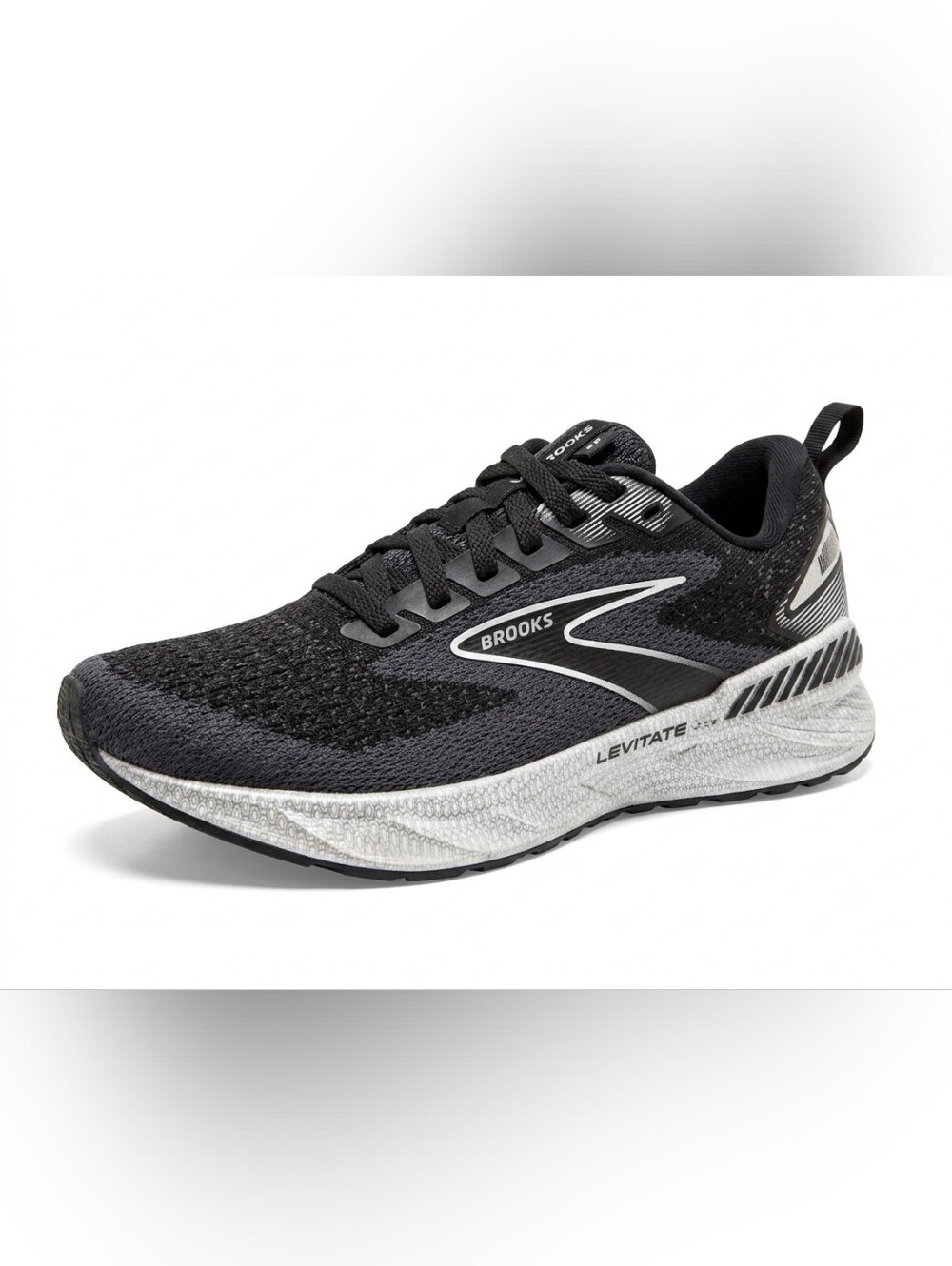 Size 7 Brooks Levitate GTS 6 Running Shoes Black Womens